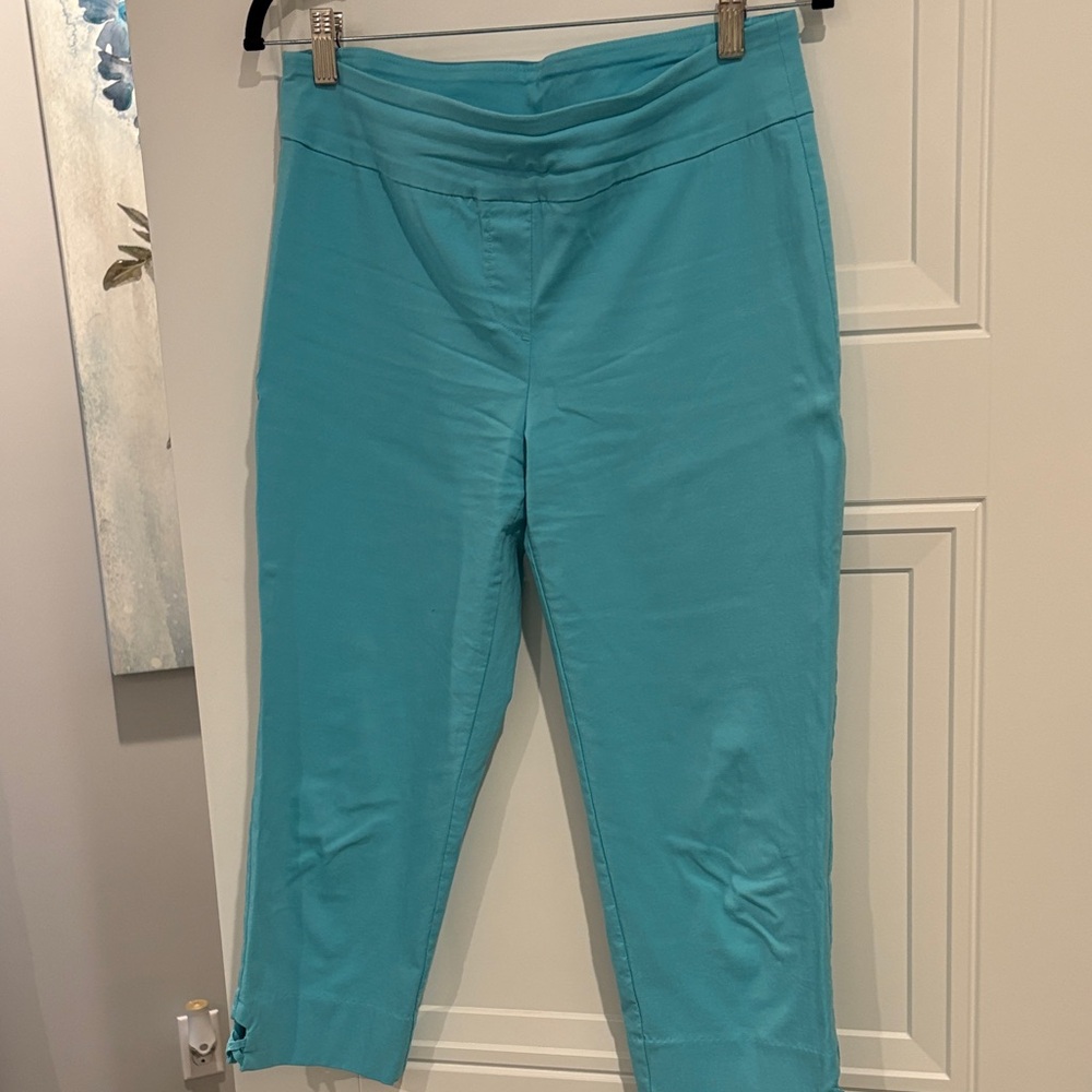 Ruby Rd. Aqua Cropped Pants - image 1